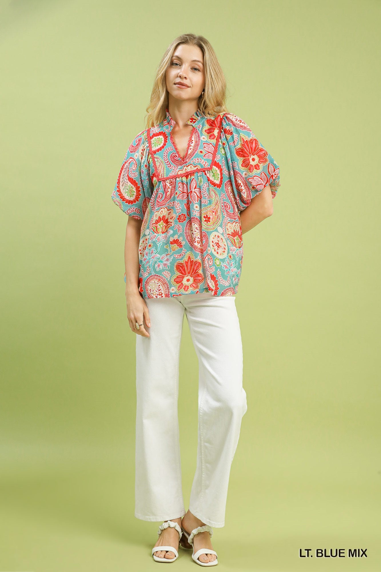 Paisley Print Blouse