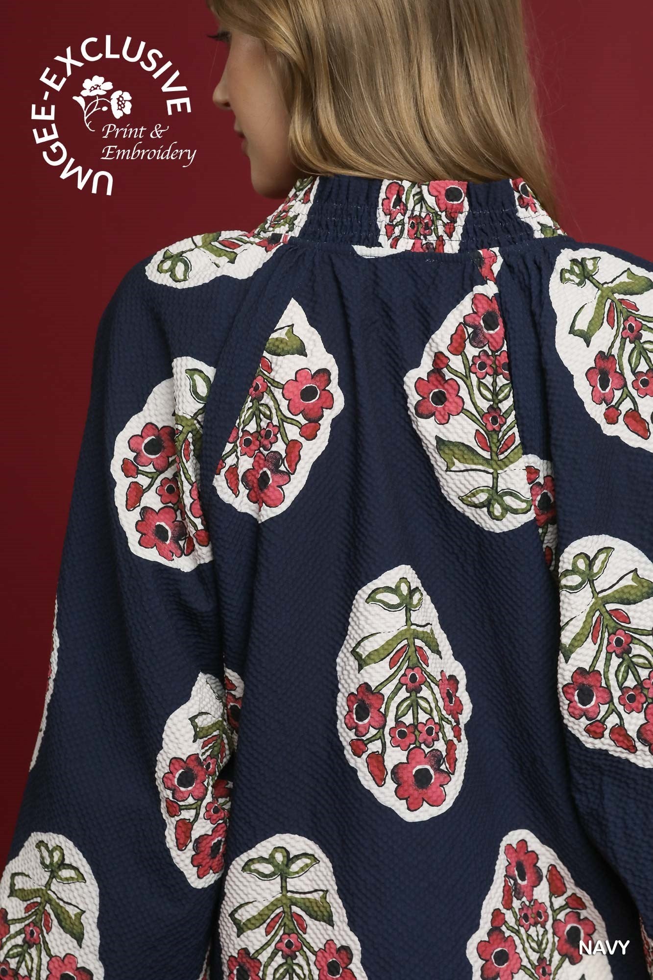 Boho Floral Tunic Top