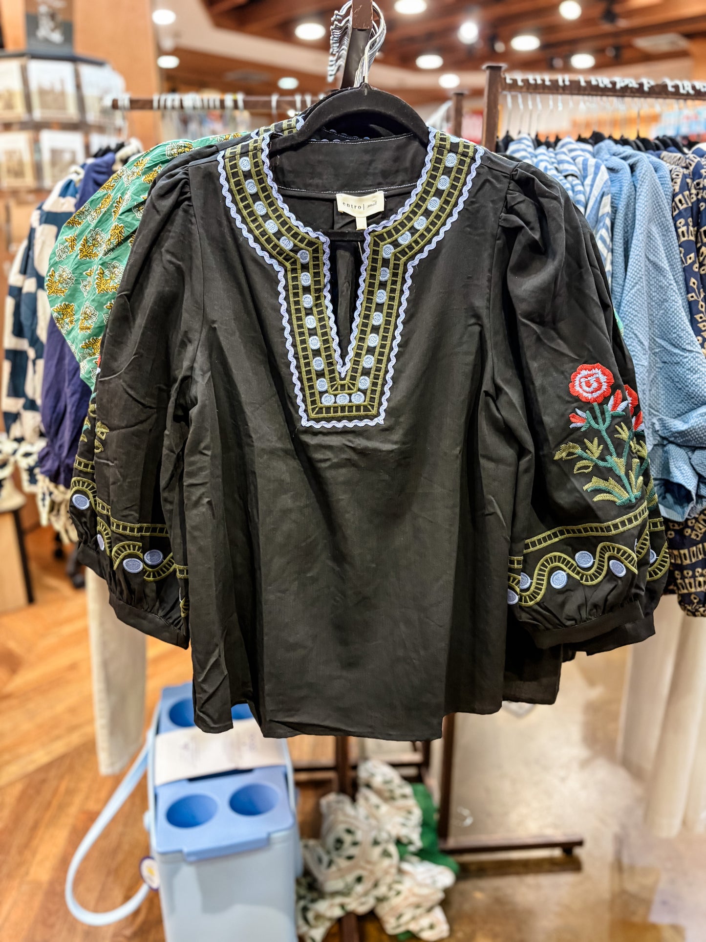 Embroidered Floral Top