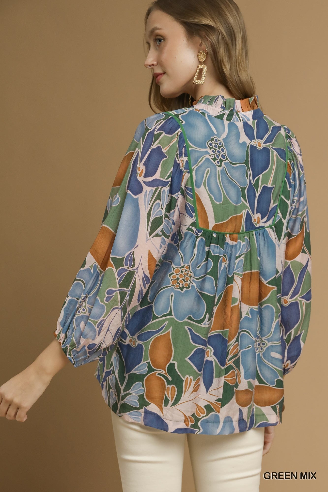 Abstract Floral Top