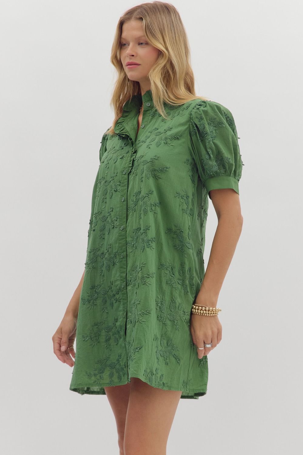 Floral Appliqué Dress