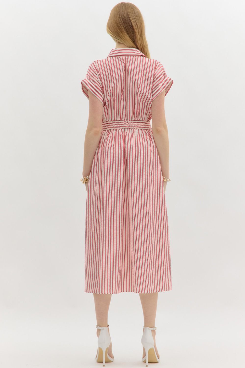 Striped Shirt Dress