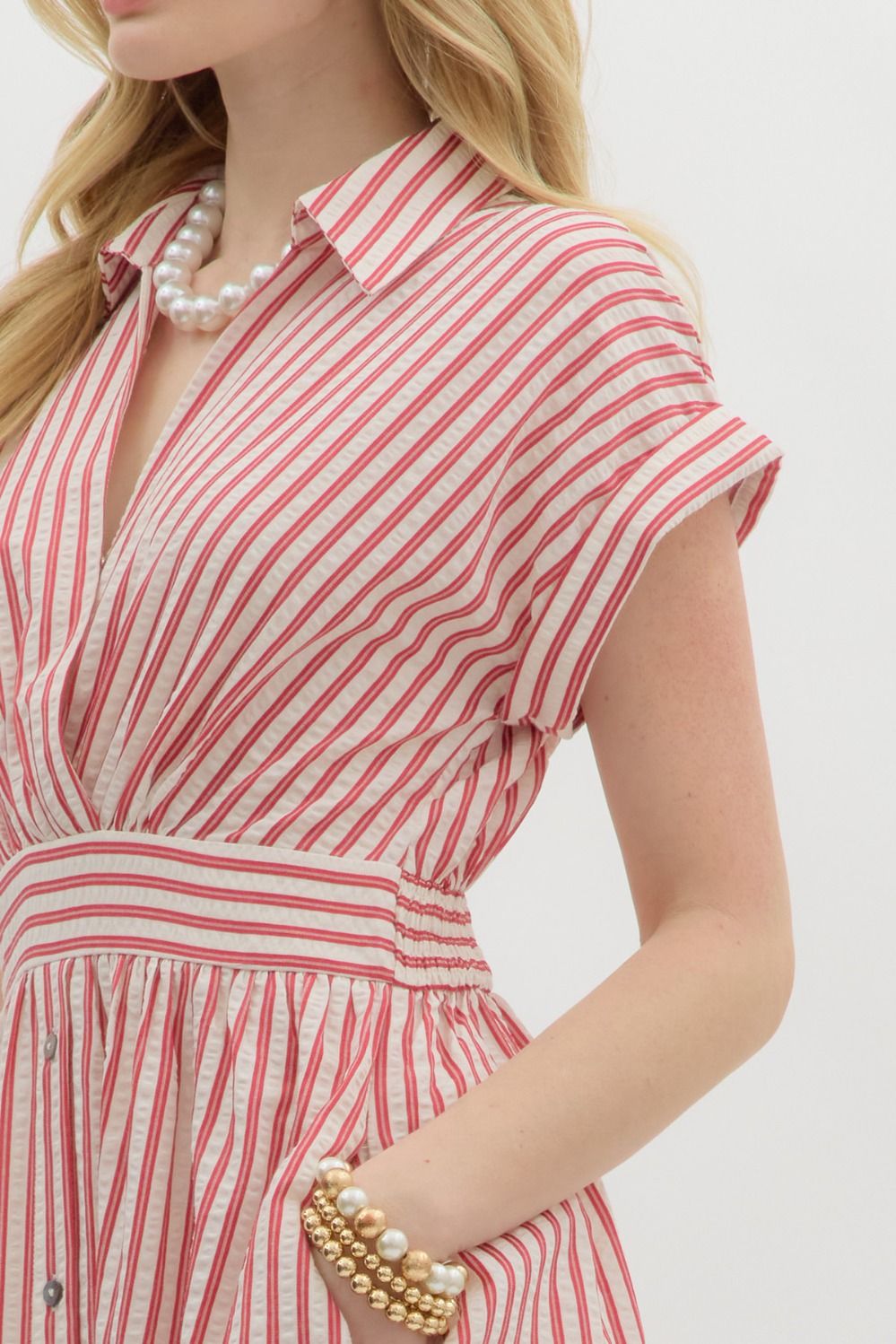 Striped Shirt Dress