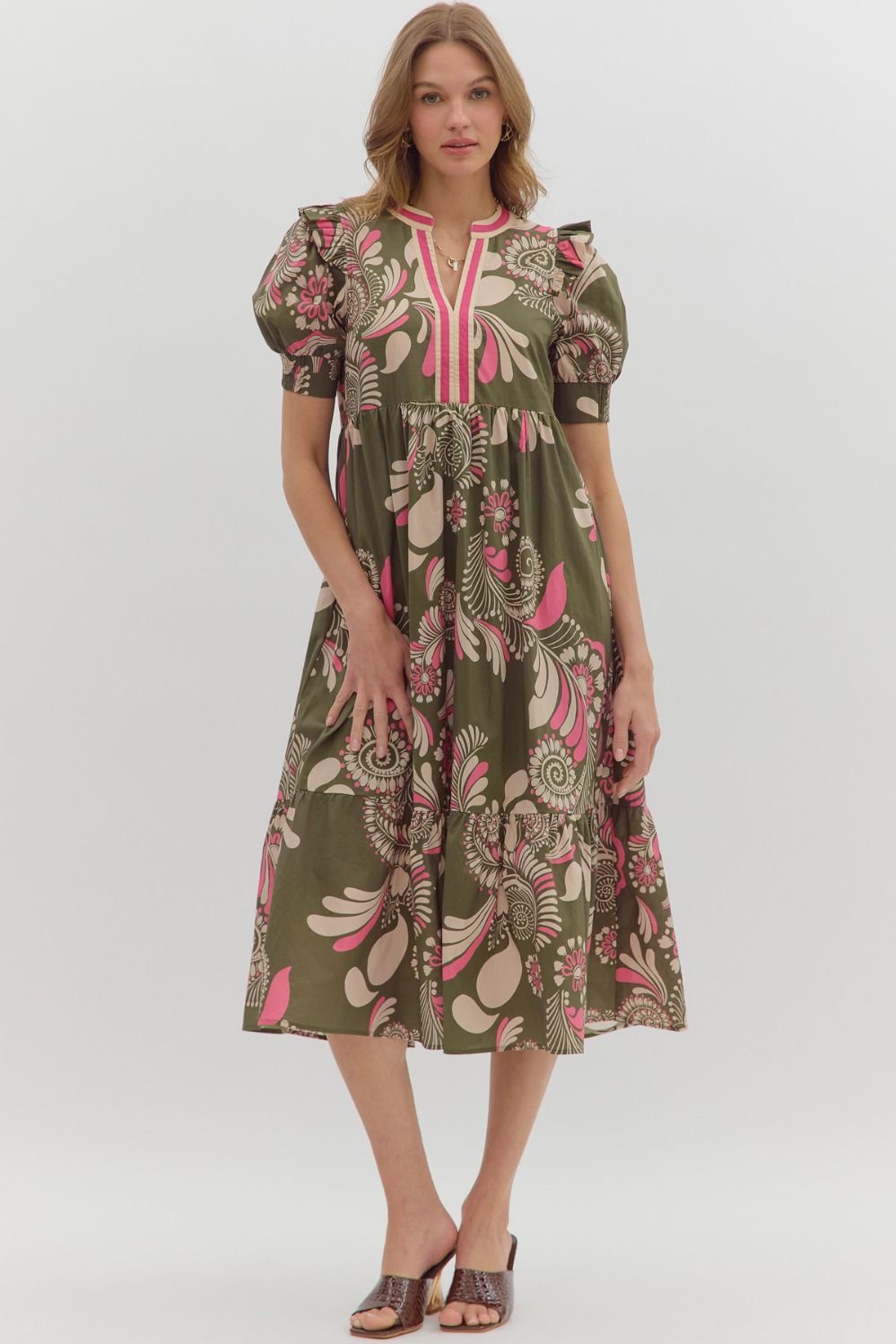 Paisley Midi Dress