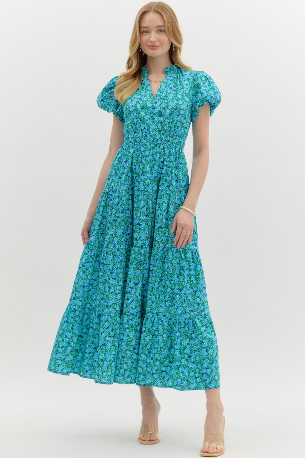 Floral Puff Sleeve Dress