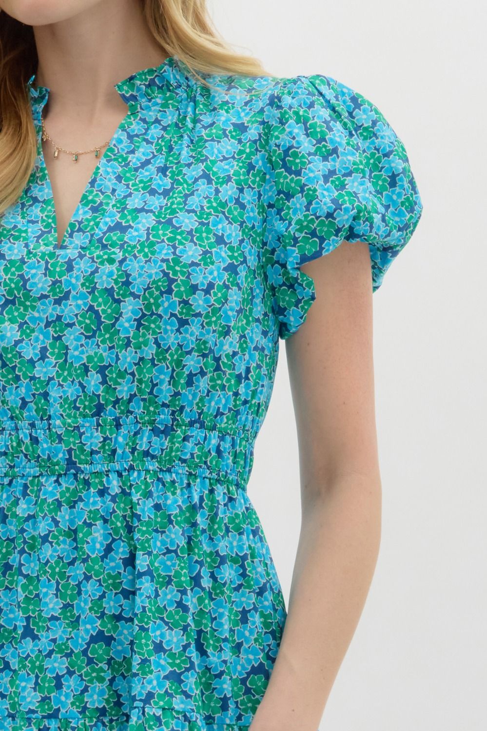 Floral Puff Sleeve Dress