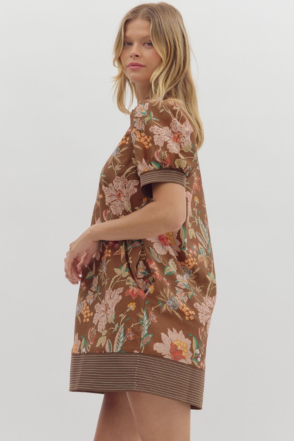 Autumn Floral Mini Dress