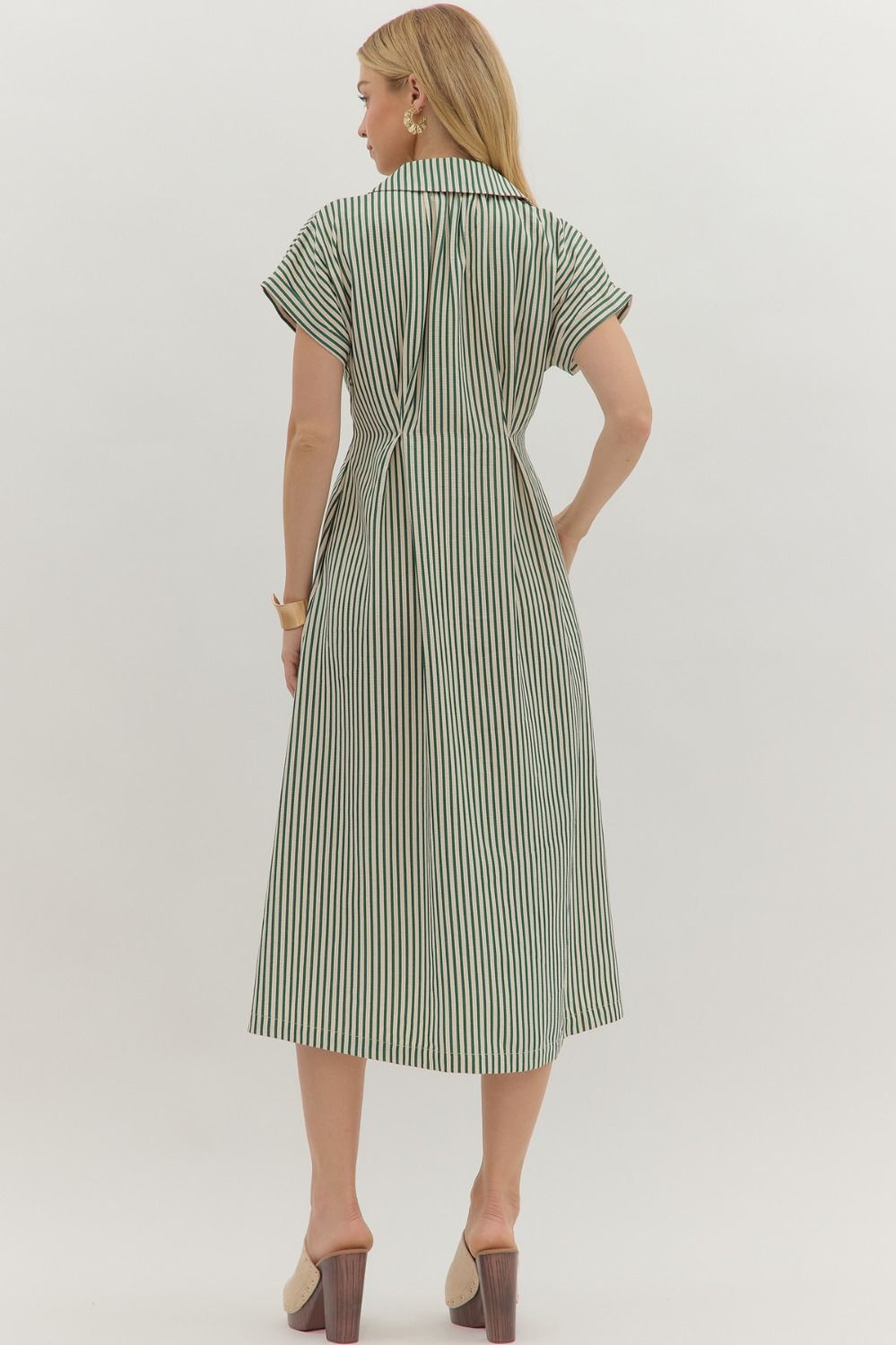 Striped Shirt Dress