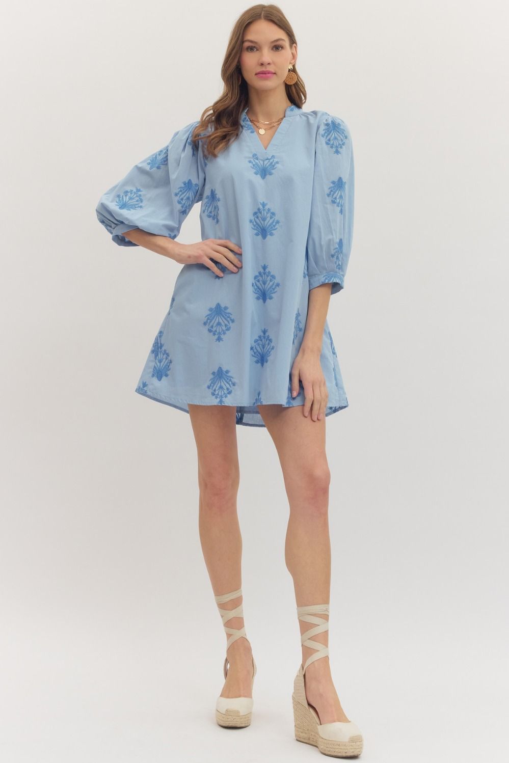 Bloom Puff Sleeve Mini Dress