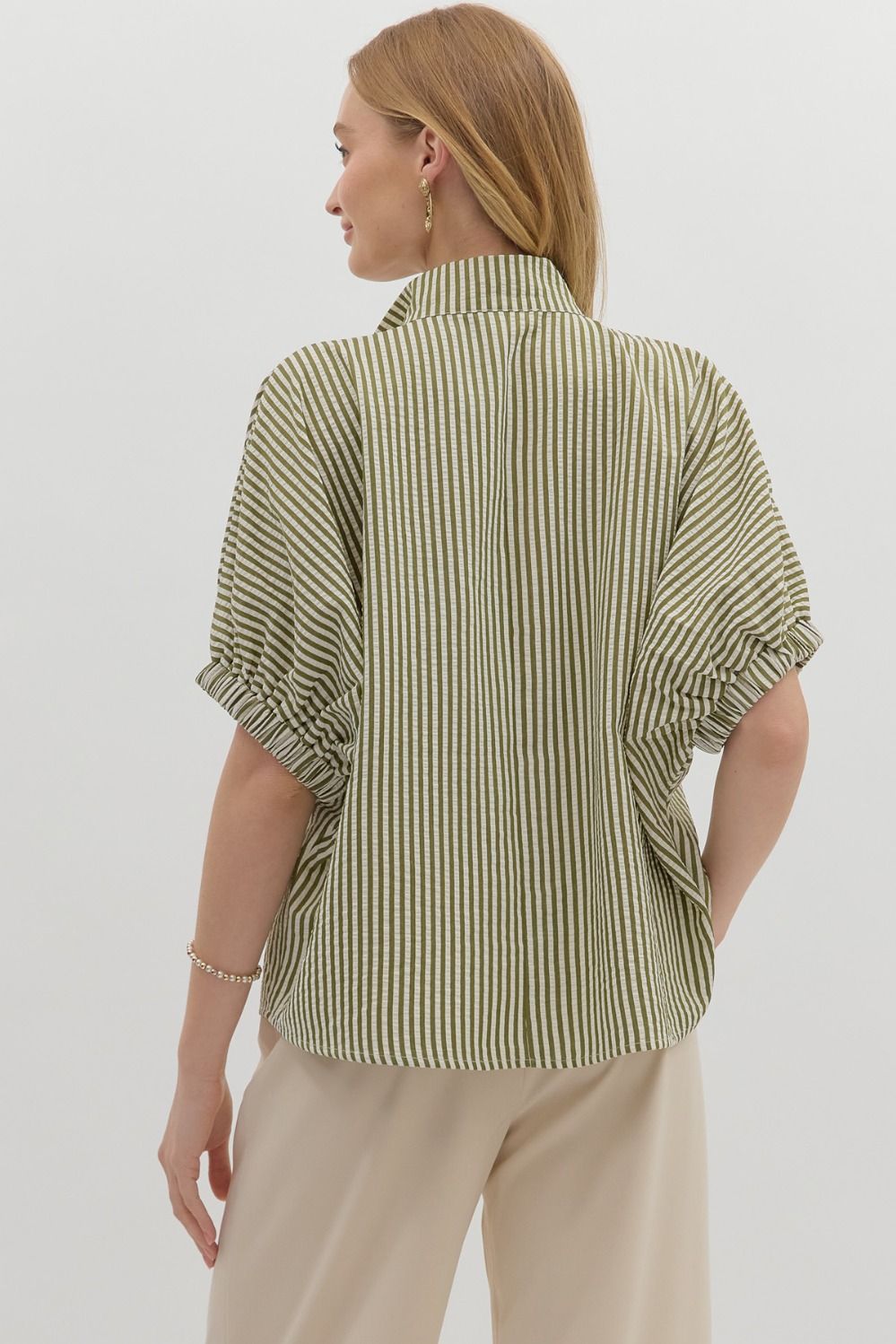Striped Dolman Top