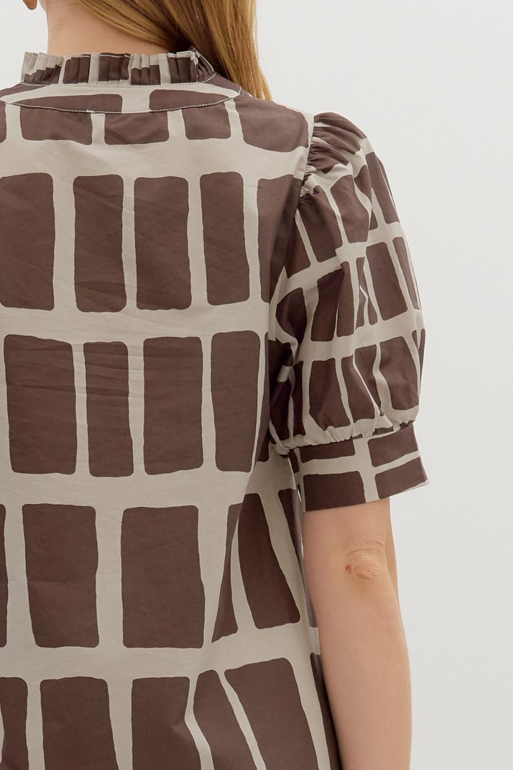 Abstract Print Pullover Top