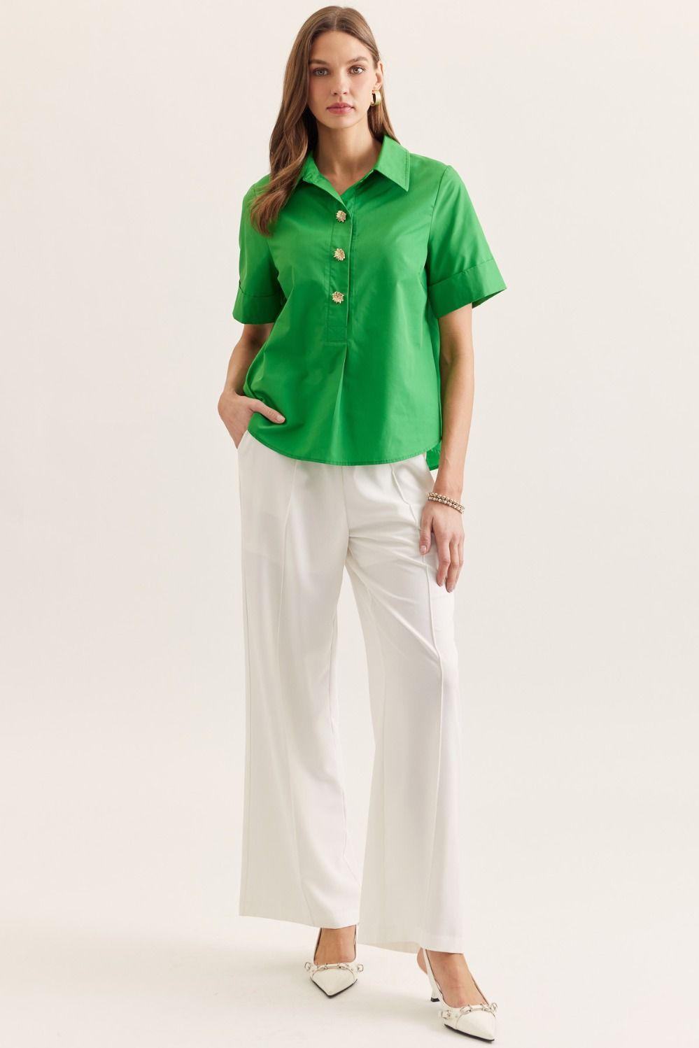 Short Sleeve Popover