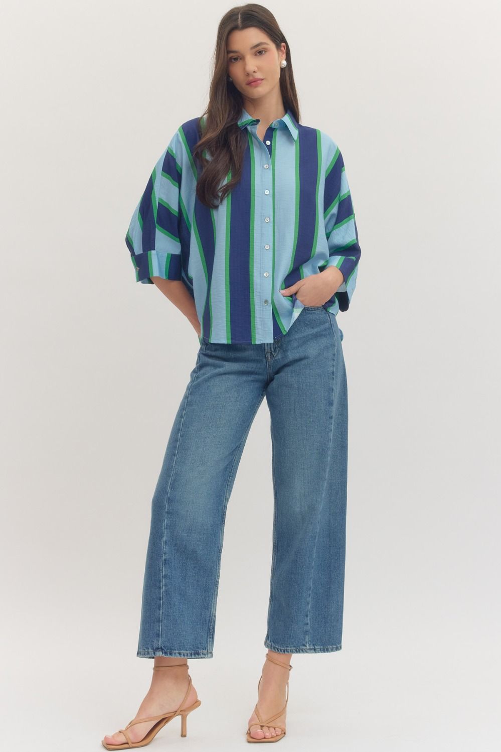 Striped Dolman Top