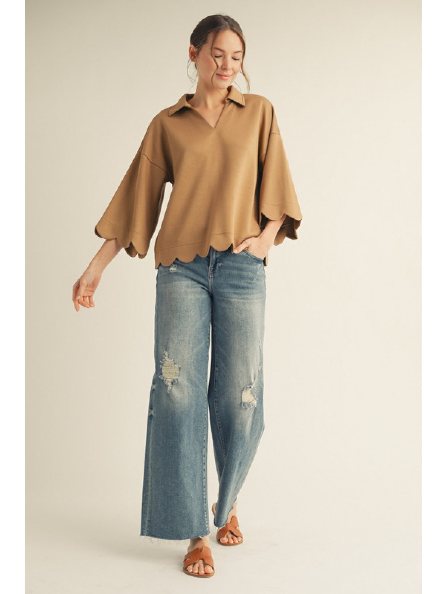 Scallop Edged Top