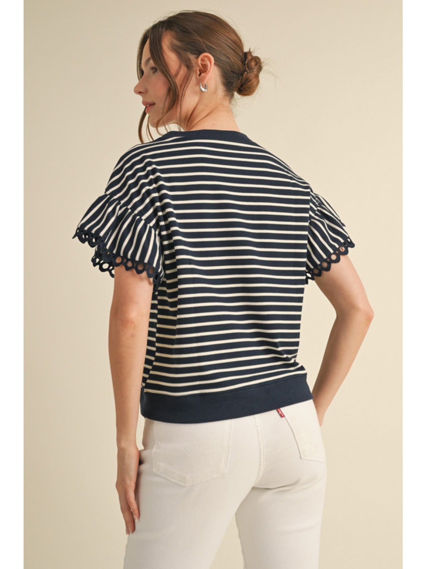 Striped Lightweight Knit Top