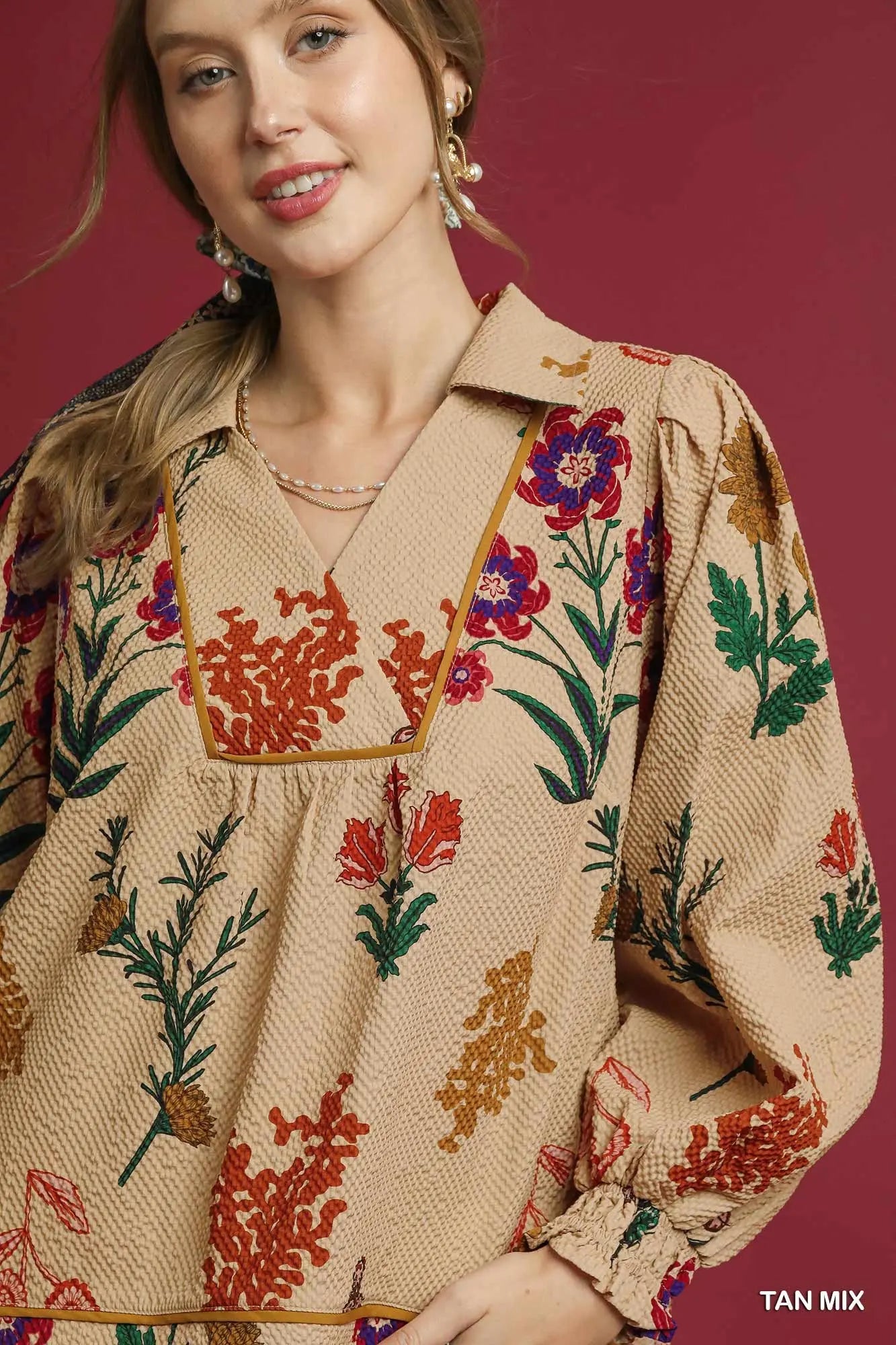 Floral Long Sleeve Top