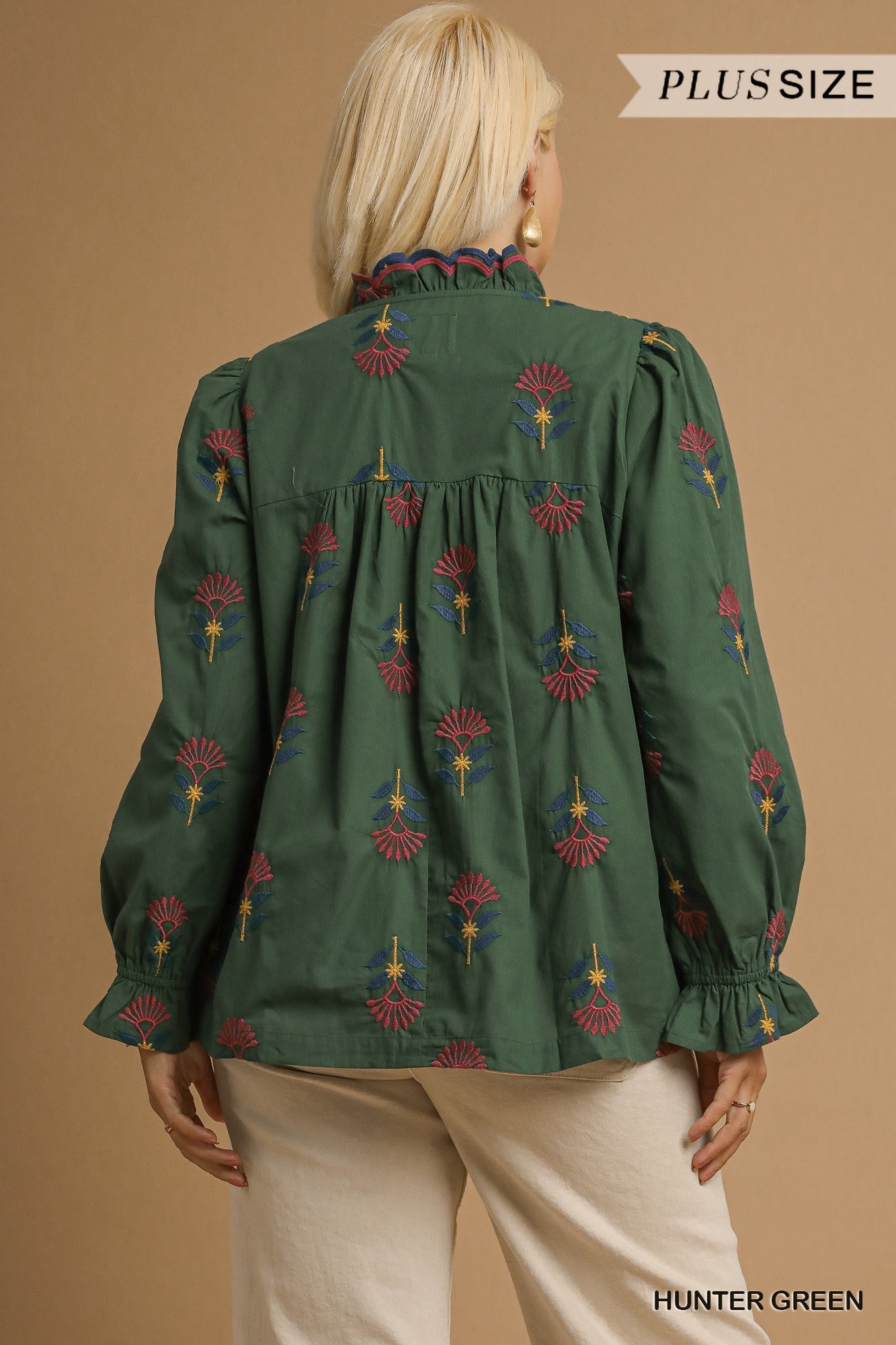 Embroidered Floral Top