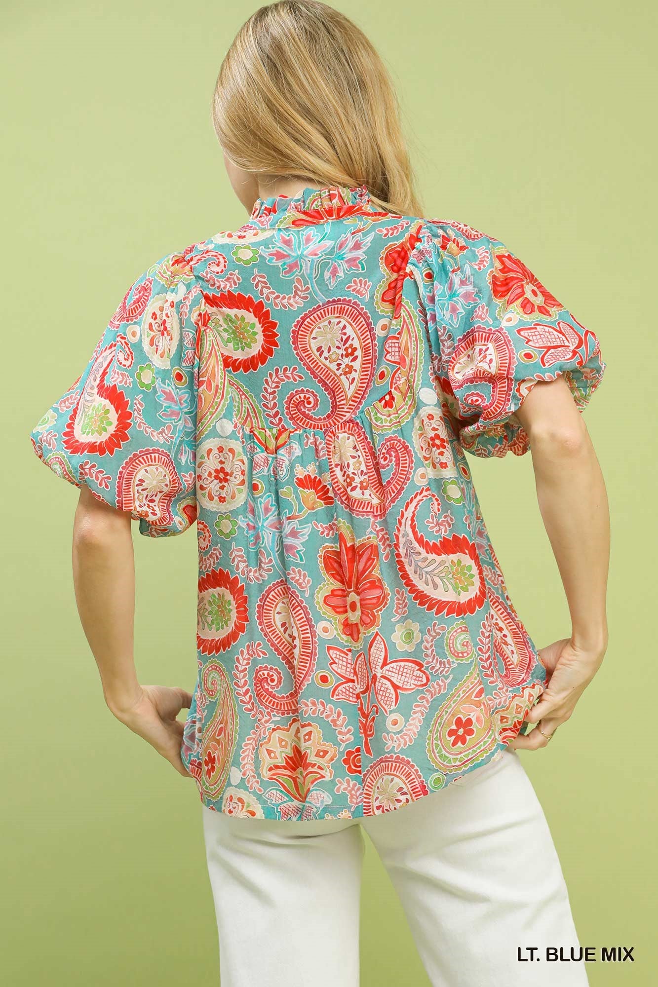 Paisley Print Blouse