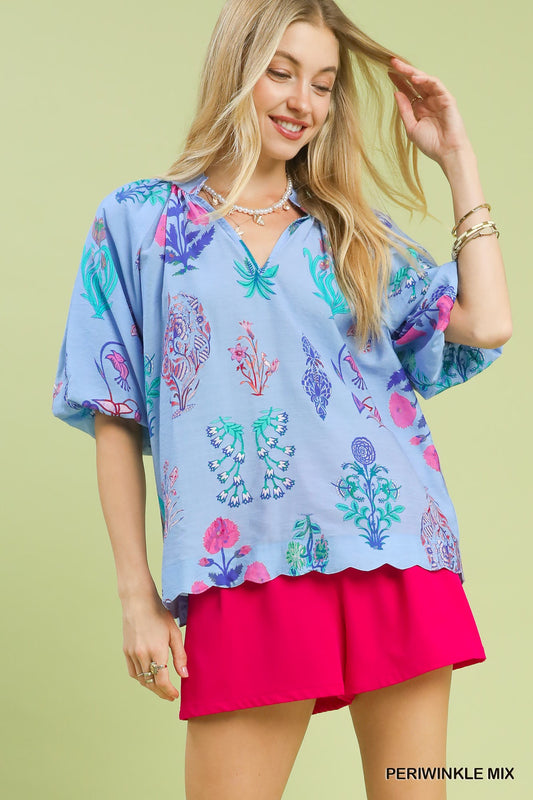 Floral Print Blouse