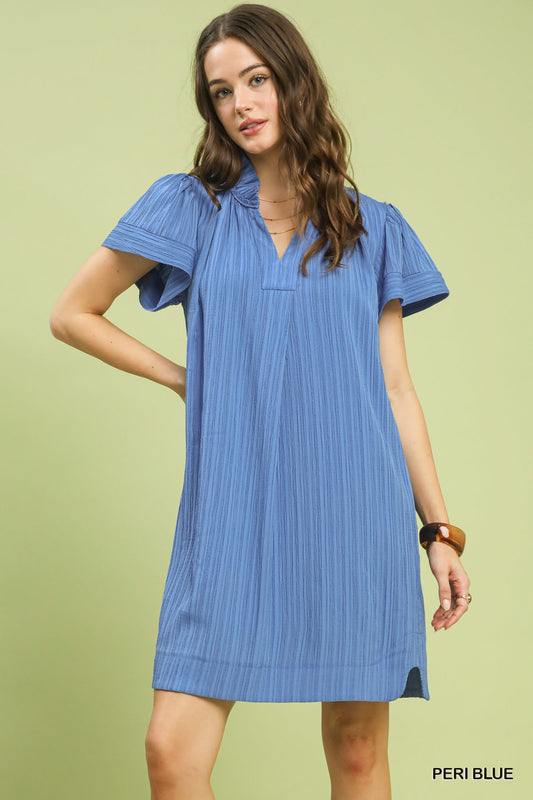 Flutter Sleeve Mini Dress