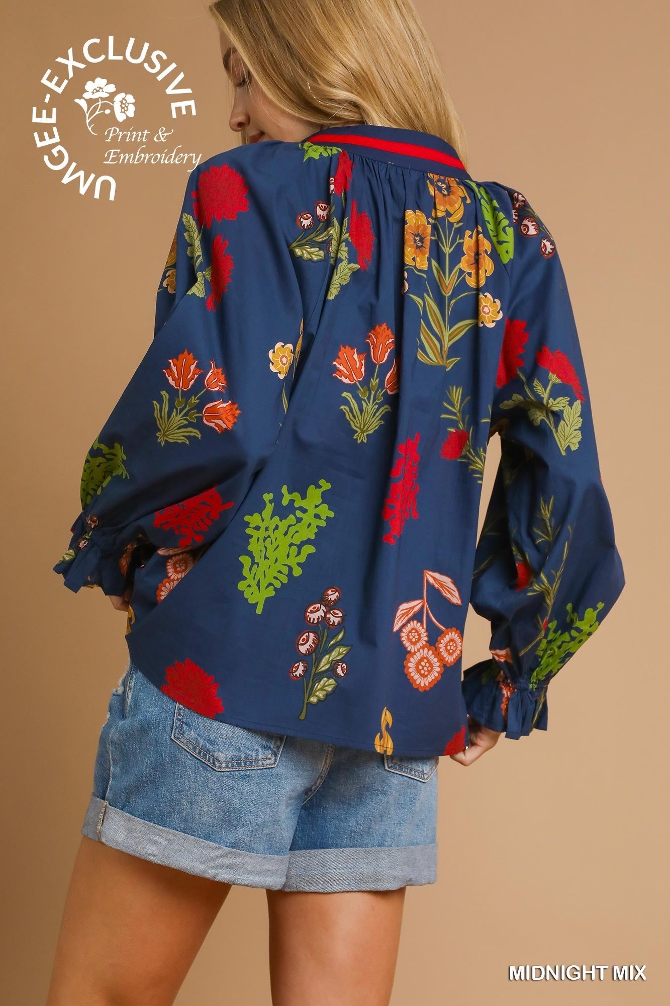 Floral Popover Top