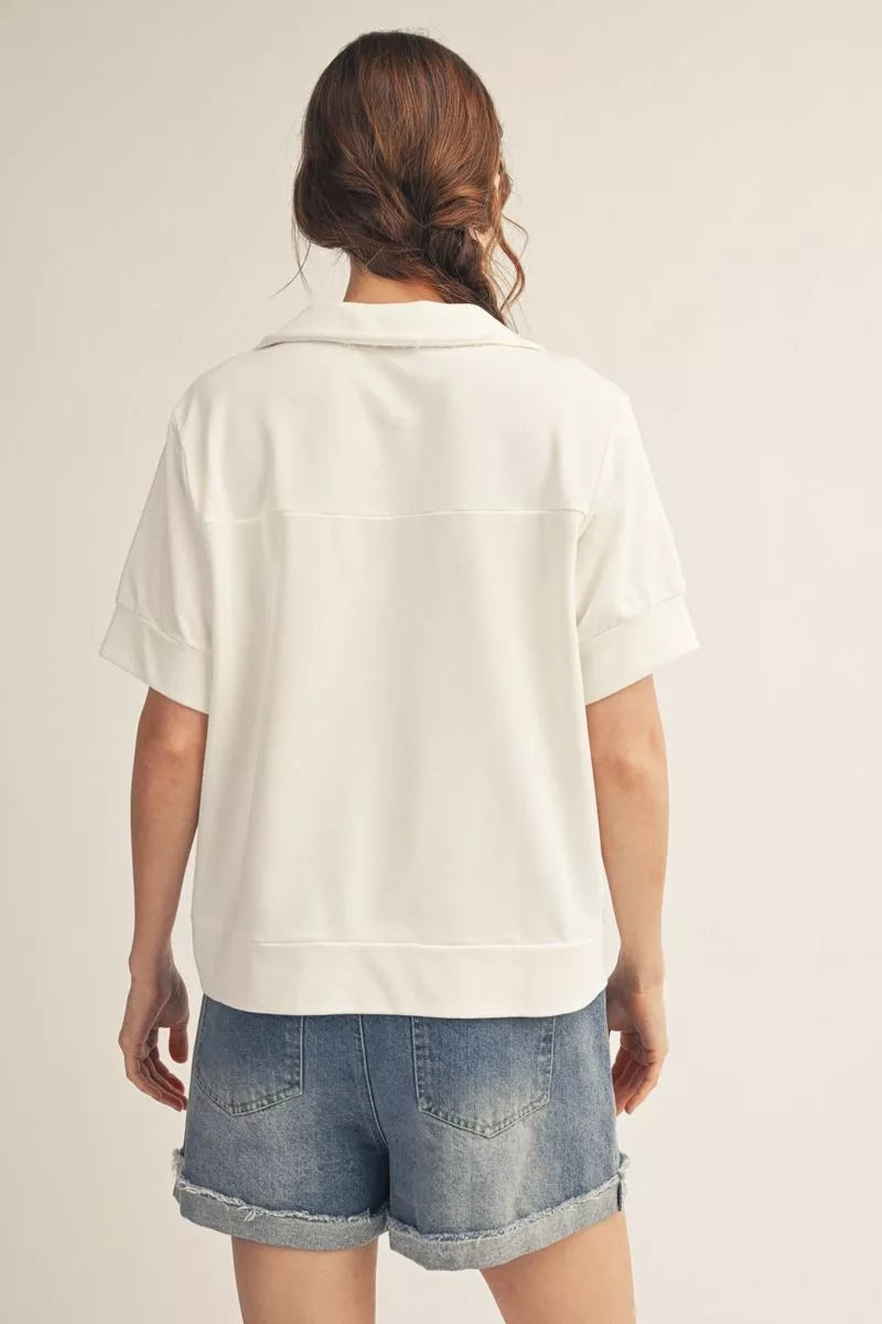 Short Sleeve American Flag Top