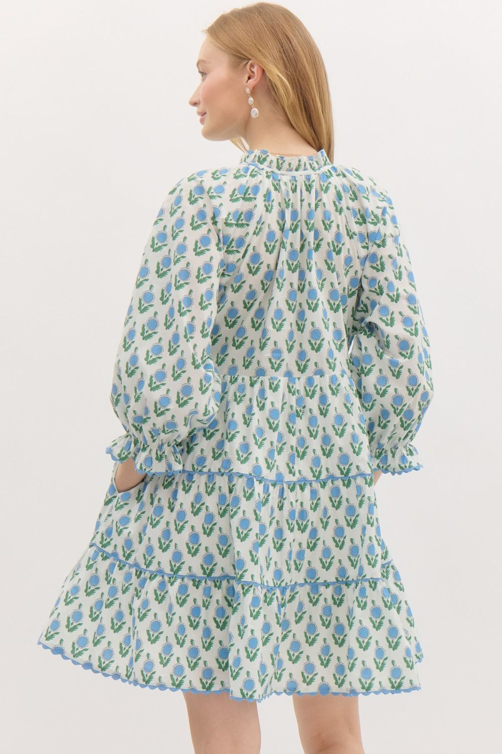 Floral Tiered Mini Dress