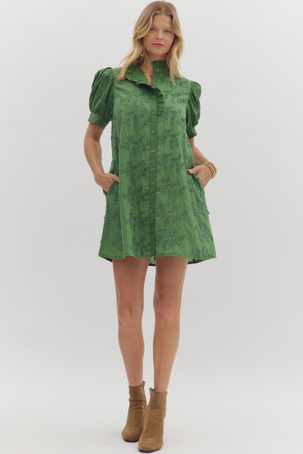 Floral Appliqué Dress