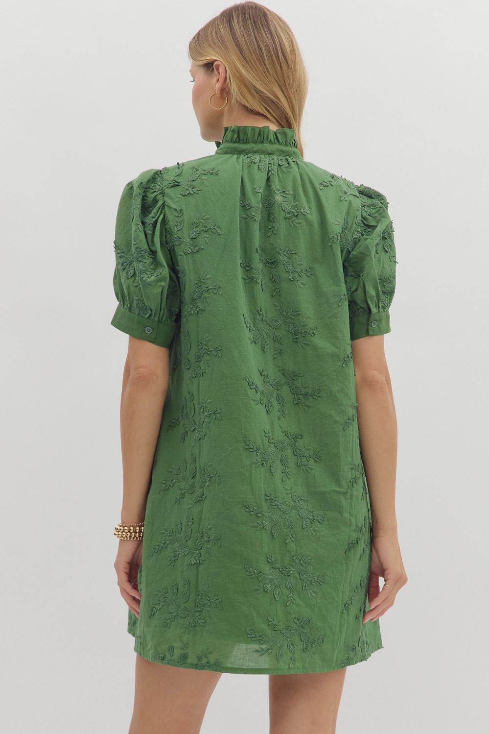 Floral Appliqué Dress