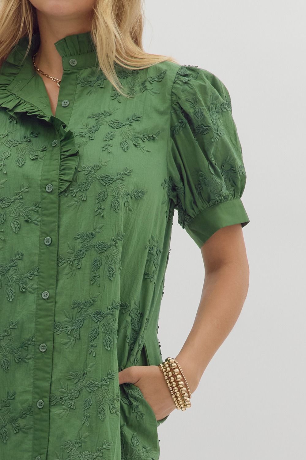 Floral Appliqué Dress
