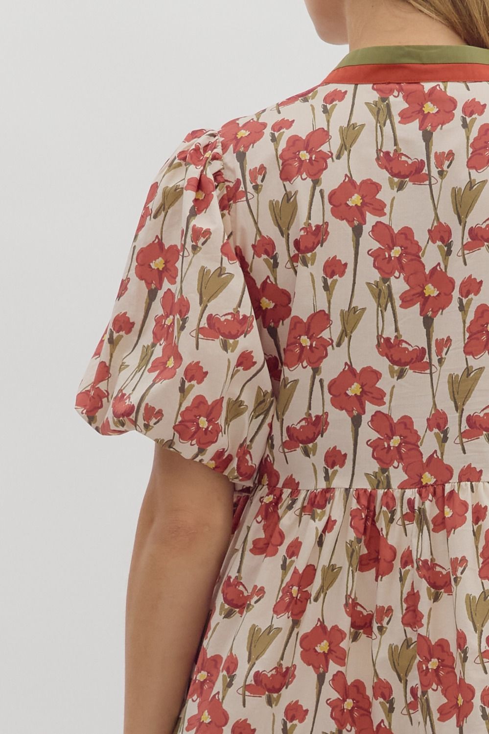 Floral Tiered Mini Dress