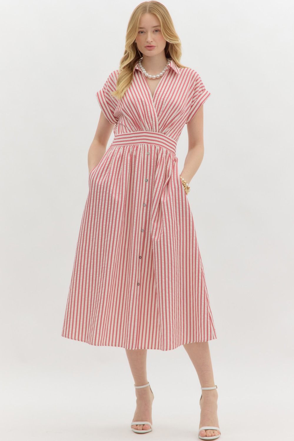 Striped Shirt Dress