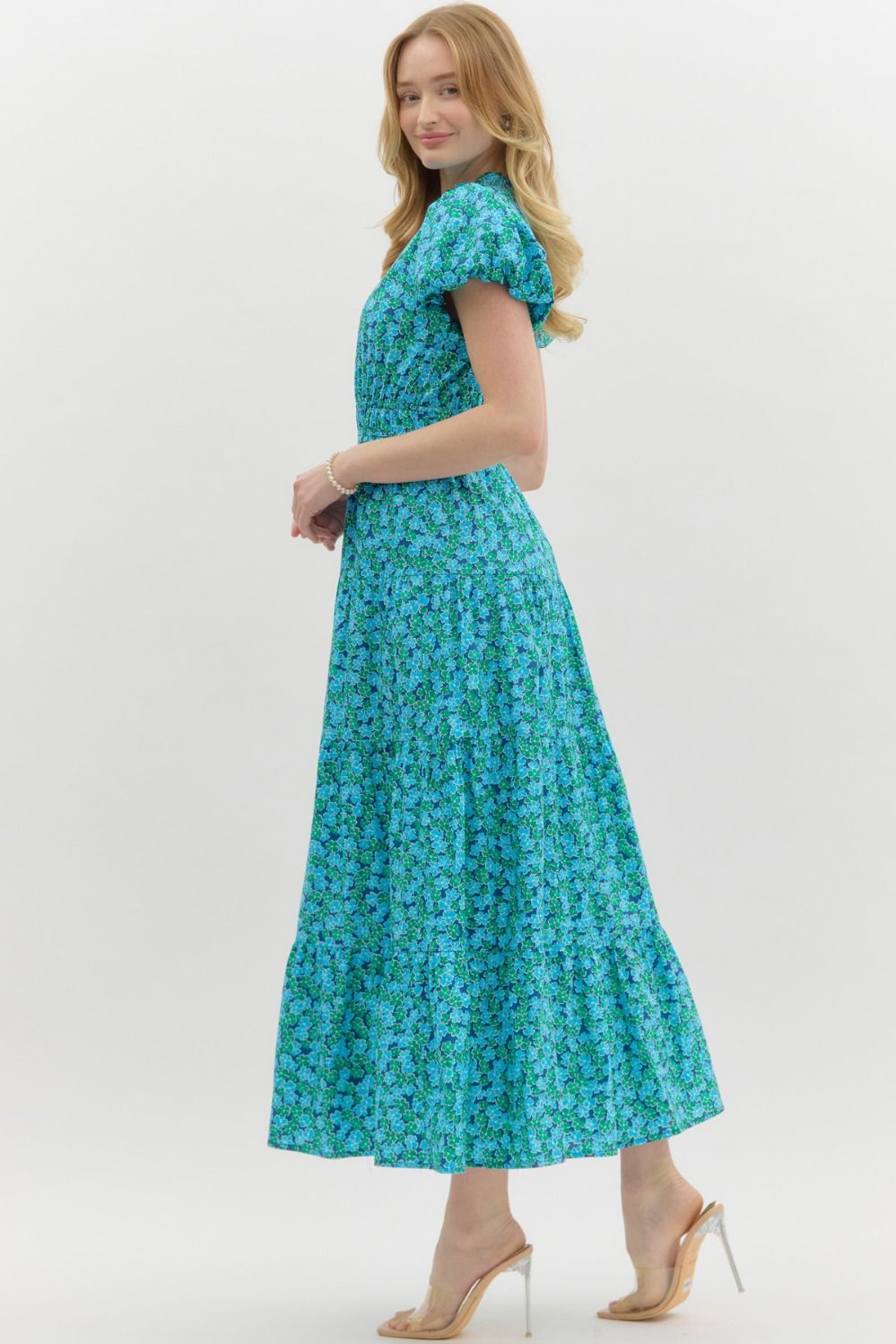 Floral Puff Sleeve Dress