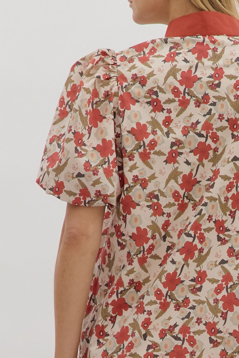 Fall Floral Mini Dress