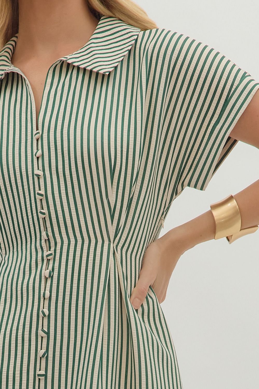Striped Shirt Dress