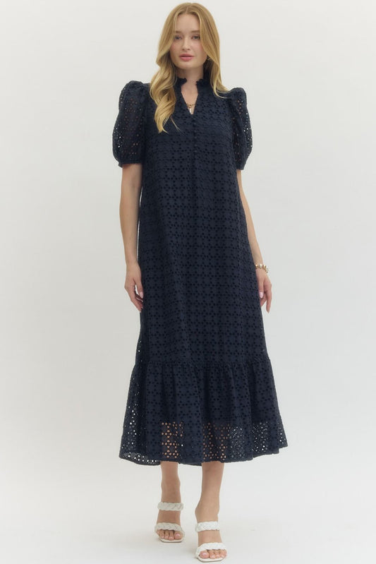 Eyelet Maxi Dress