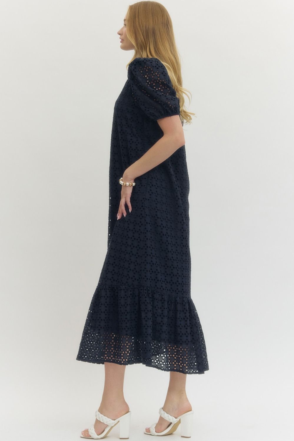 Eyelet Maxi Dress