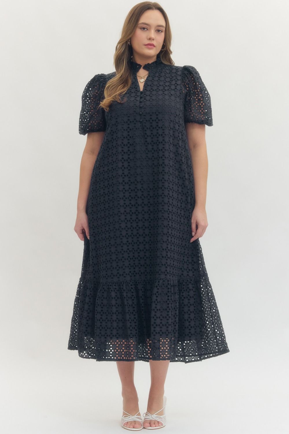 Eyelet Maxi Dress