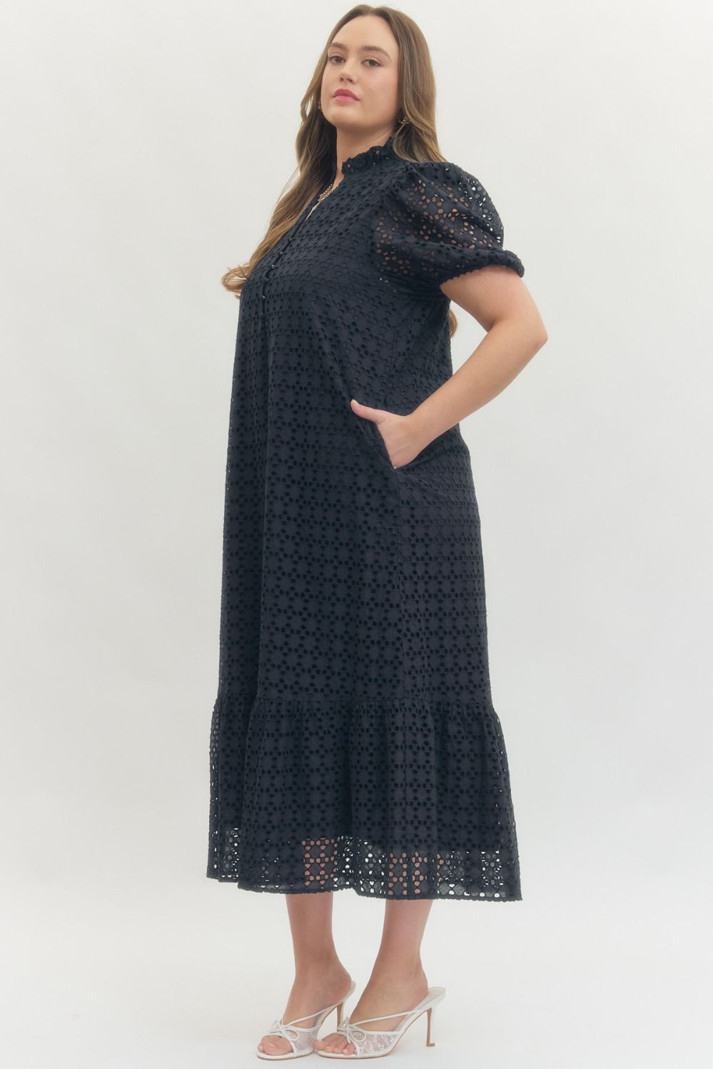 Eyelet Maxi Dress