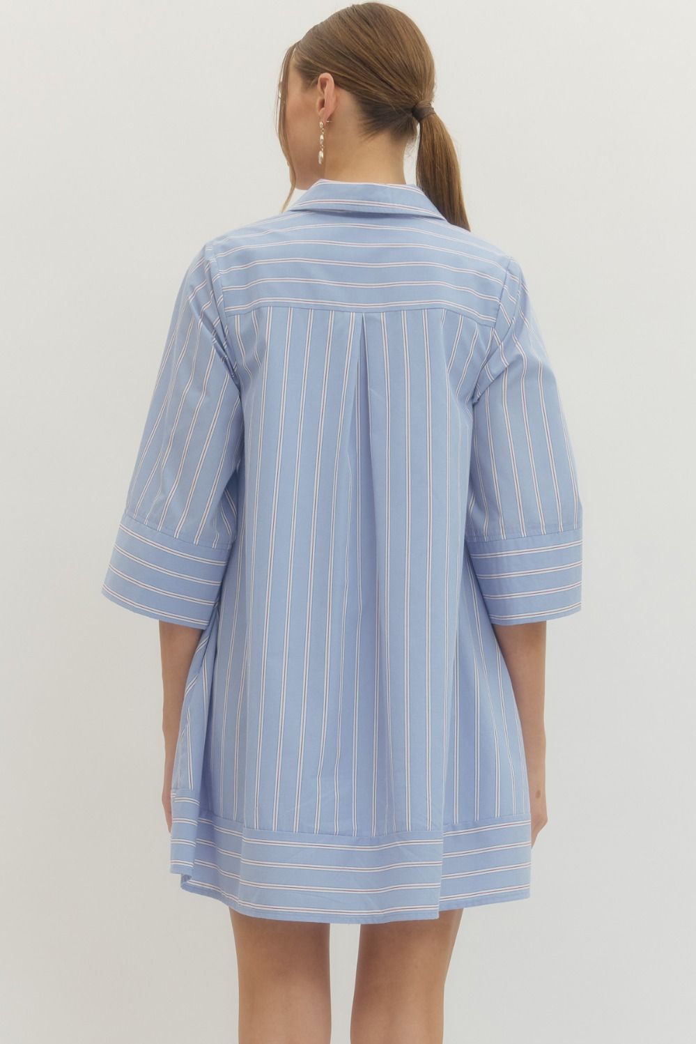 Striped Shirt Dress