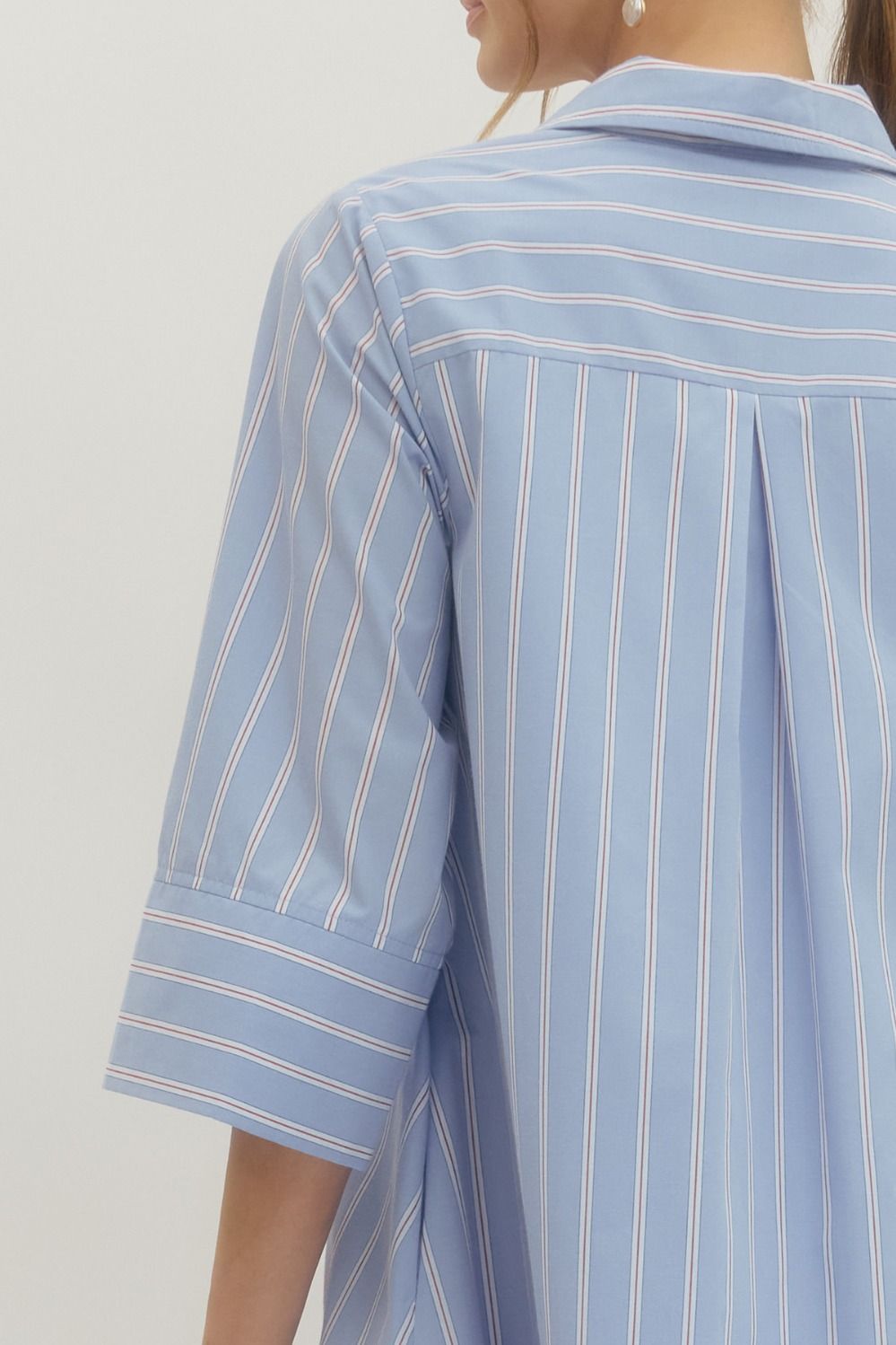 Striped Shirt Dress