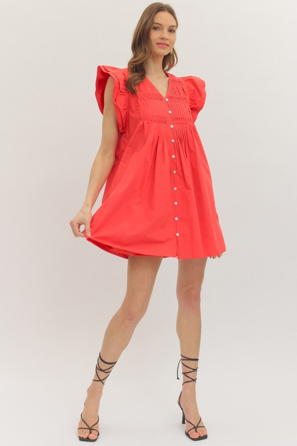 Flutter Sleeve Mini Dress
