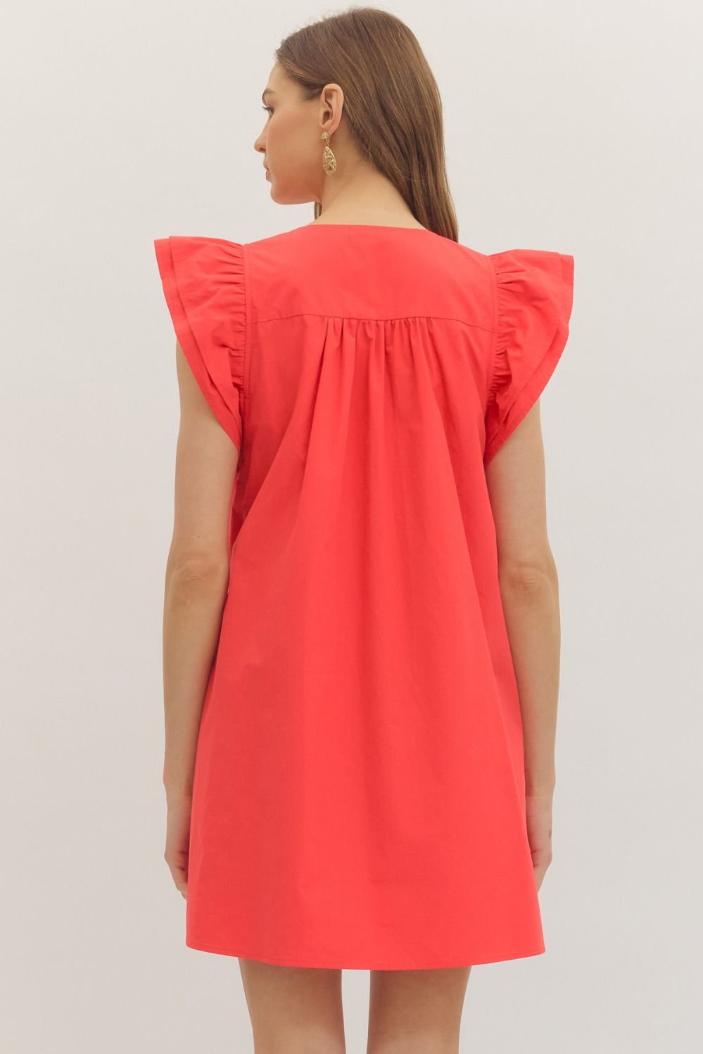 Flutter Sleeve Mini Dress