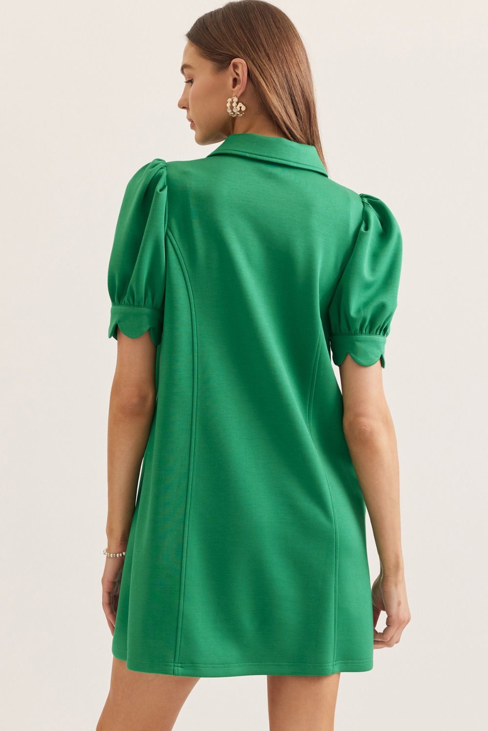 Collared Zip-Front Dress