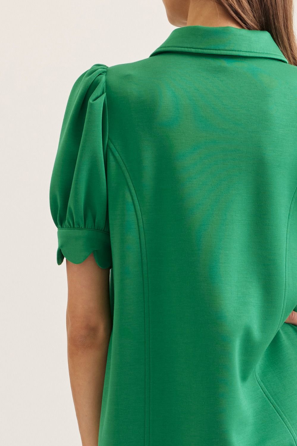 Collared Zip-Front Dress
