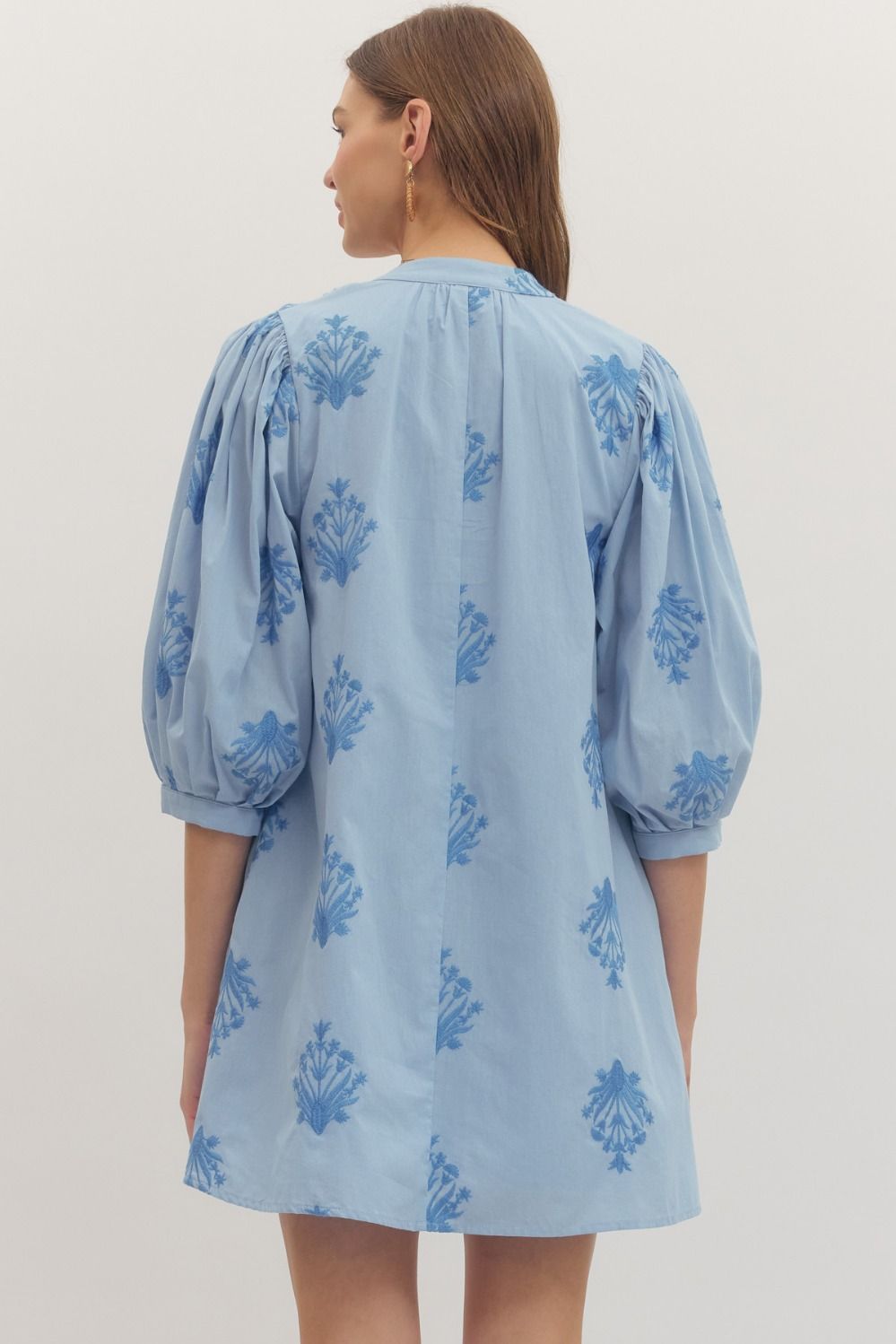 Bloom Puff Sleeve Mini Dress