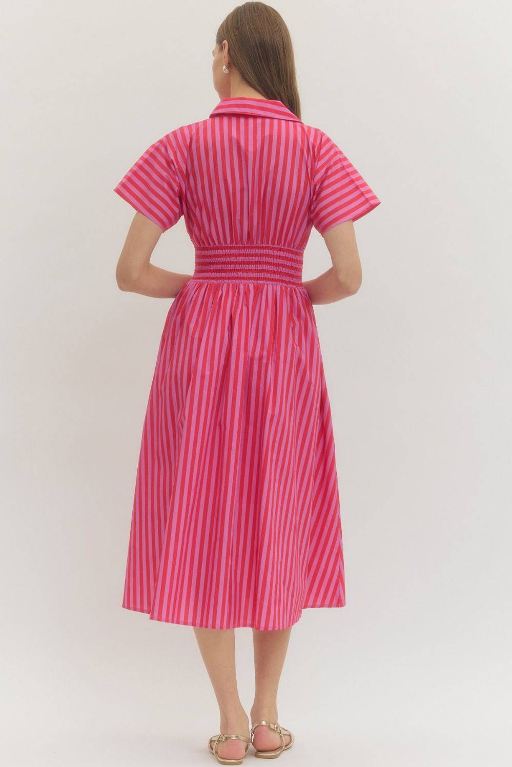 Striped Midi Dress