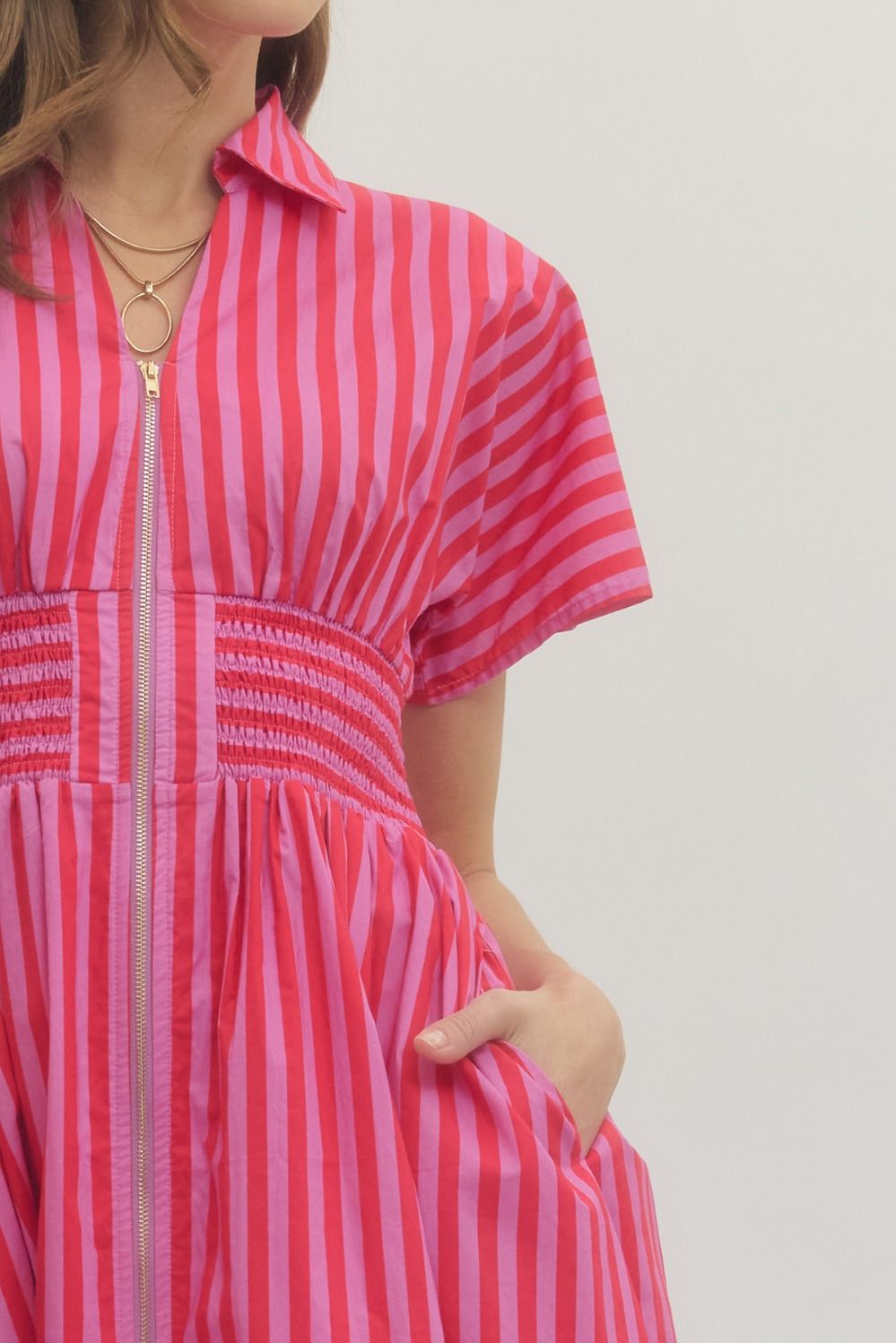 Striped Midi Dress
