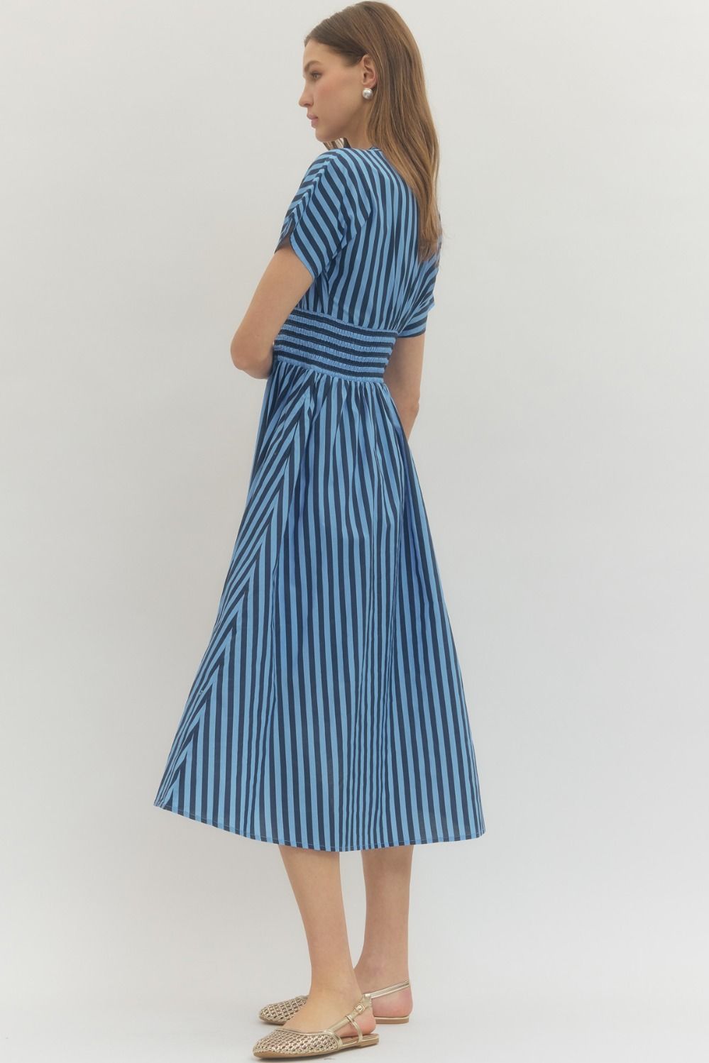 Striped Midi Dress