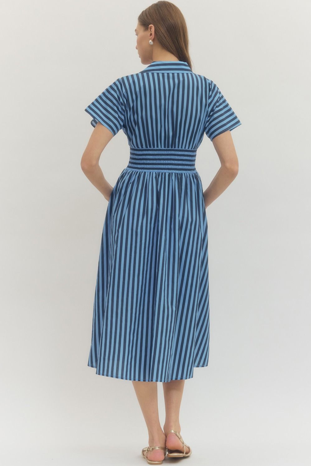 Striped Midi Dress